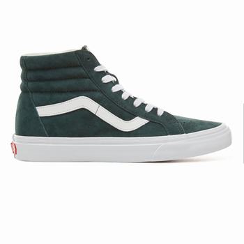 Damske Kotnikove Tenisky Vans Suede Sk8-Hi Reissue Tmavo/Biele VA60ZHPFB